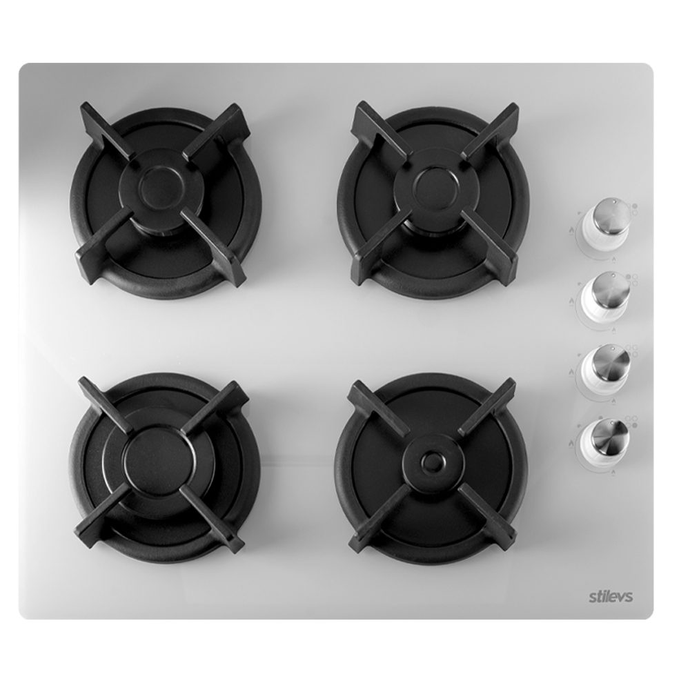 ST-AO-GLS 640-Y-BEYAZ KRİSTAL CAM OCAK