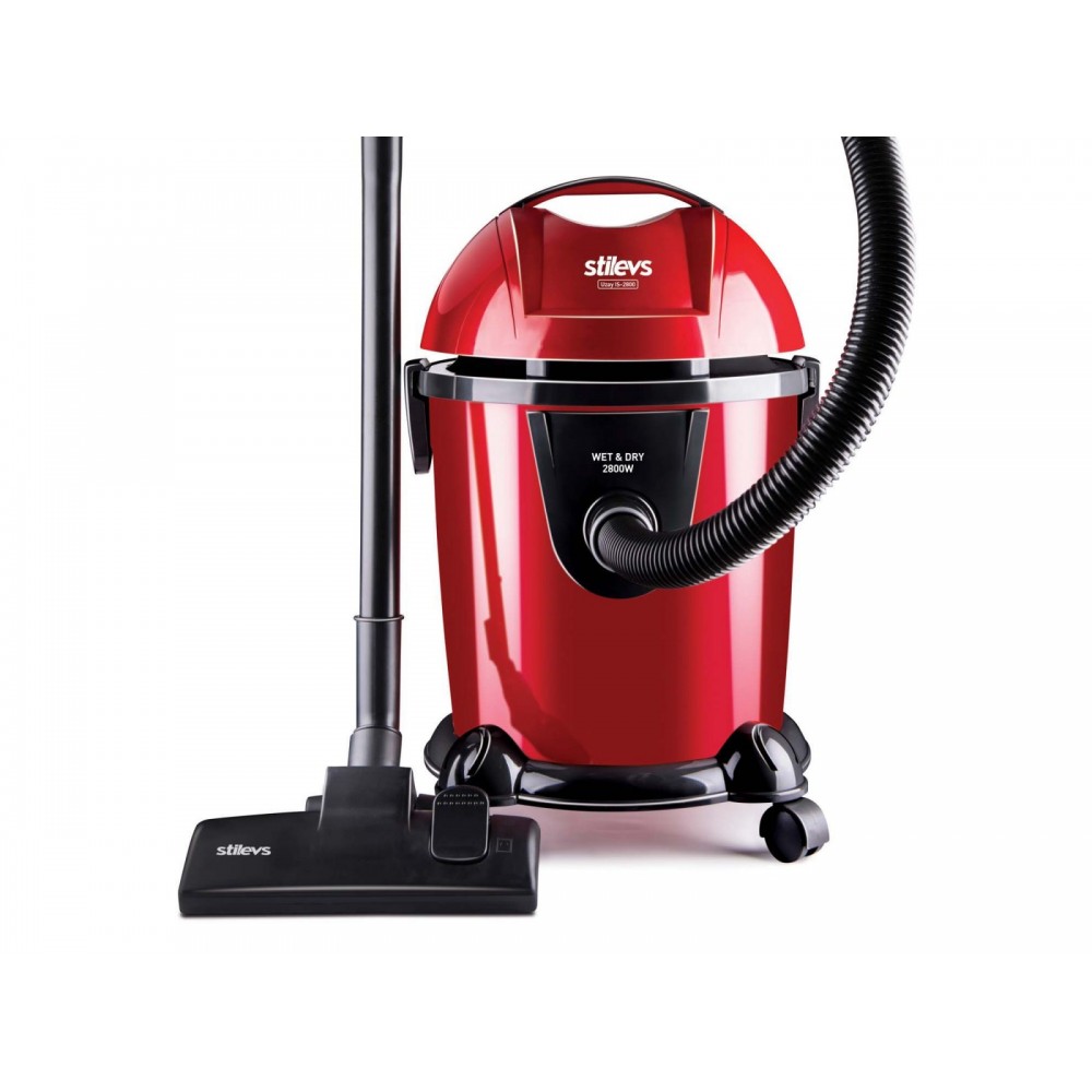 STİLEVS UZAY ISLAK&KURU SÜPÜRGE - KIRMIZI&SİYAH