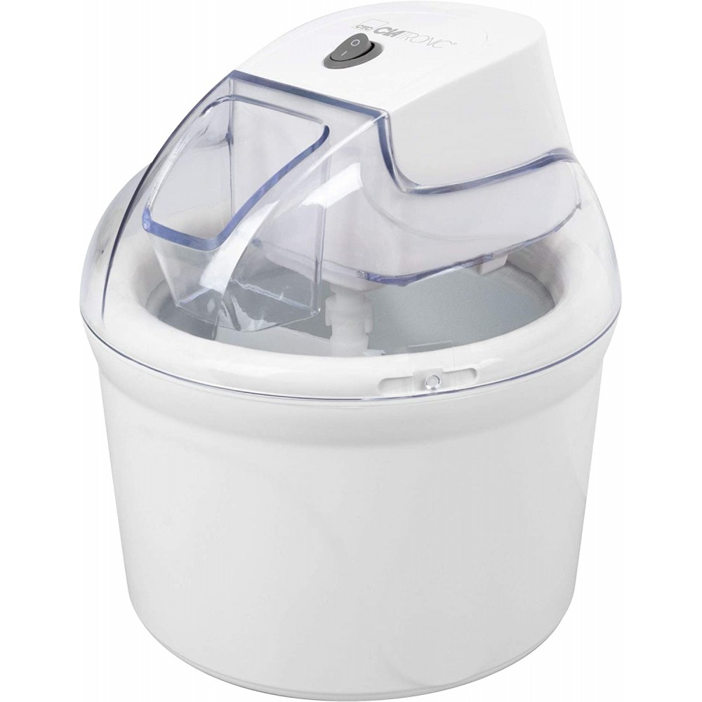 Clatronic ICM 3764 Şerbet, Dondurma ve Dondurulmuş Yoğurt için Dondurma Makinesi, 1500 ml'ye kadar Dondurma için, Beyaz Clatronic ICM 3764 Şerbet, Dondurma ve Dondurulmuş Yoğurt için Dondurma Makinesi, 1500 ml'ye kadar Dondurma için, Beyaz